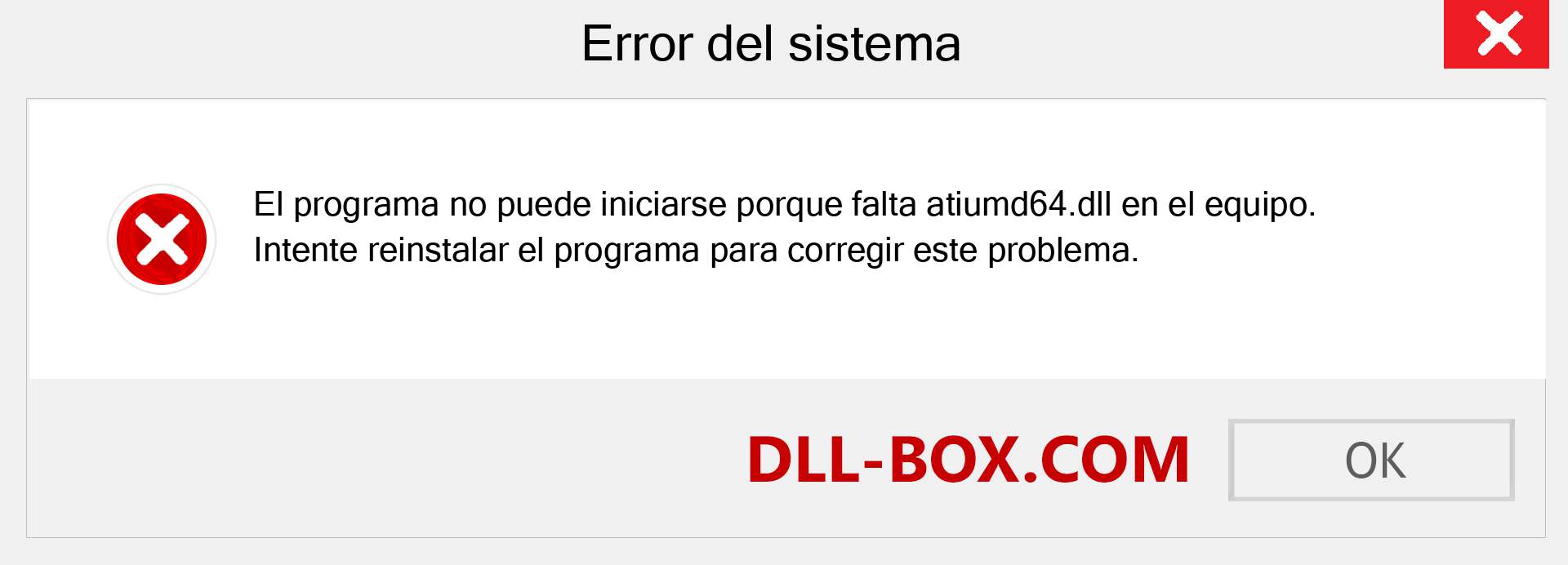 ¿Falta el archivo atiumd64.dll ?. Descargar para Windows 7, 8, 10 - Corregir atiumd64 dll Missing Error en Windows, fotos, imágenes